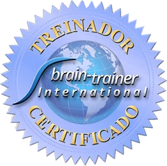 Selo de treinadora certificada Brain-Trainer International